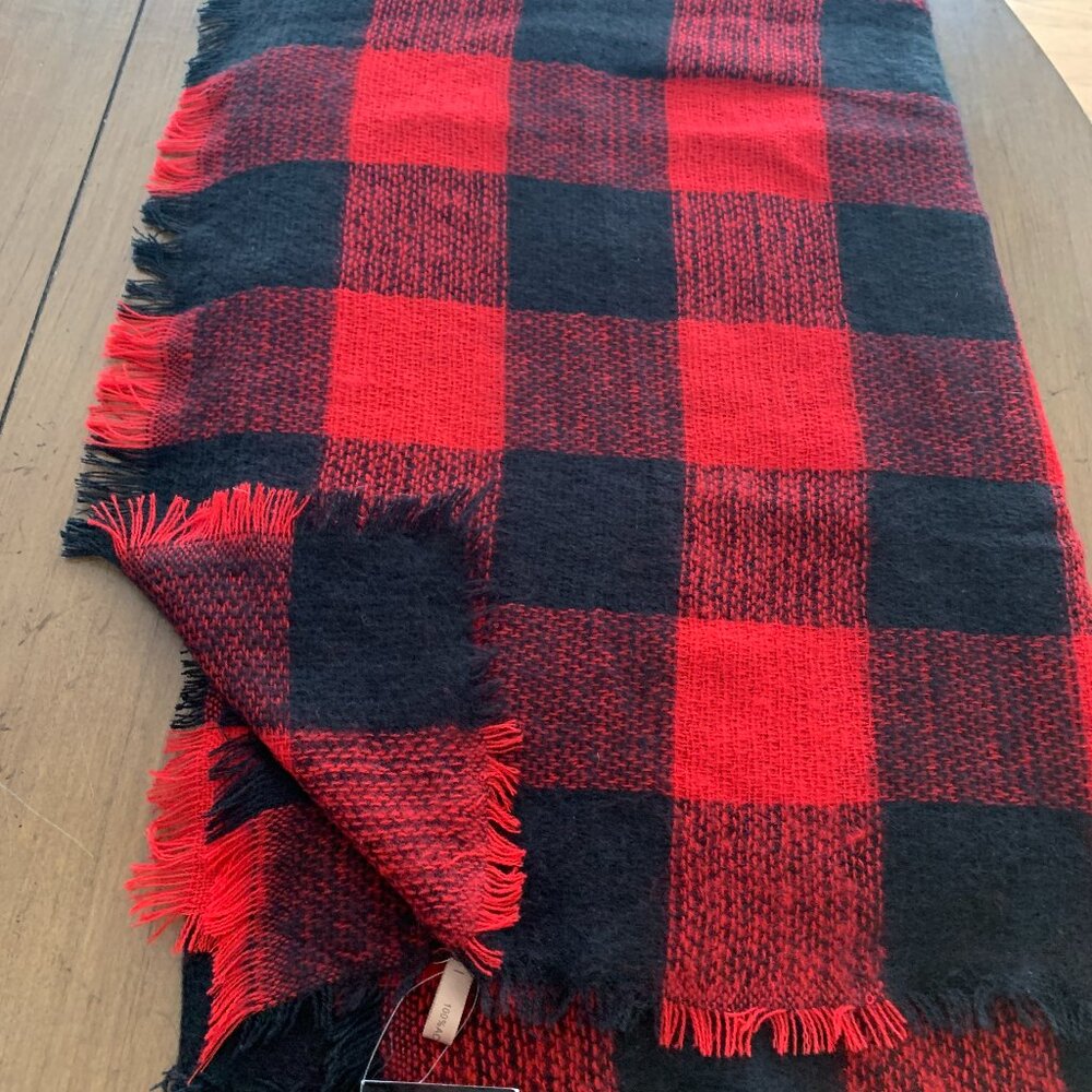 Buffalo Pattern Blanket Scarf